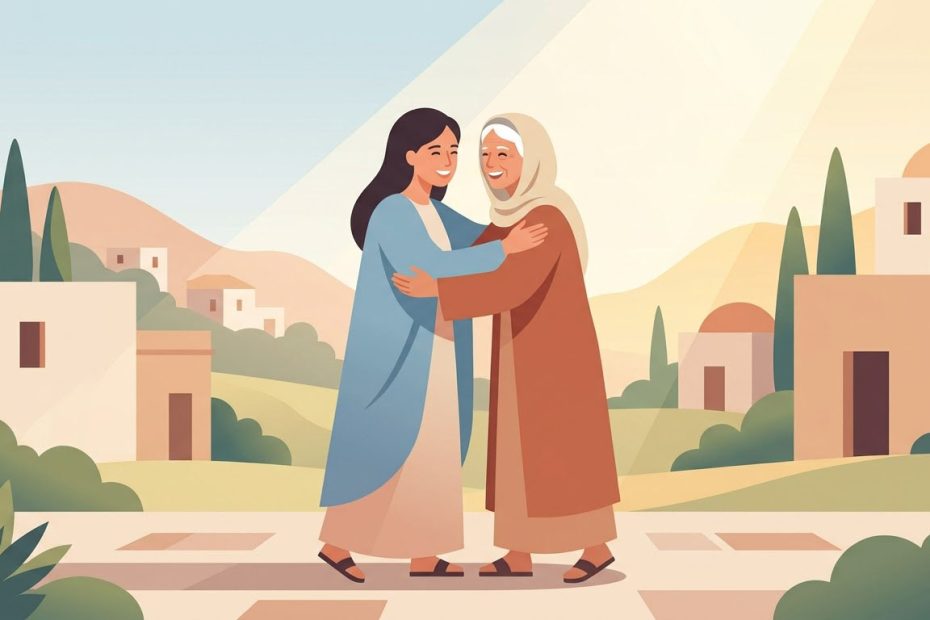 Cantique de Marie - Illustration prière catholique